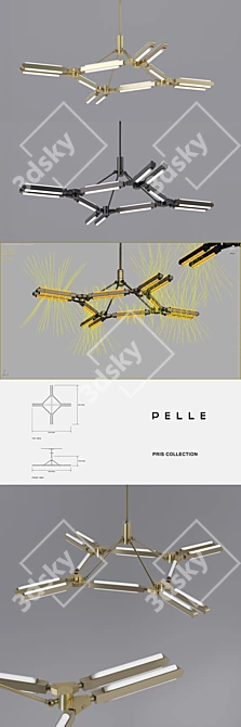 Pris Futuristic Chandelier 3D model image 2