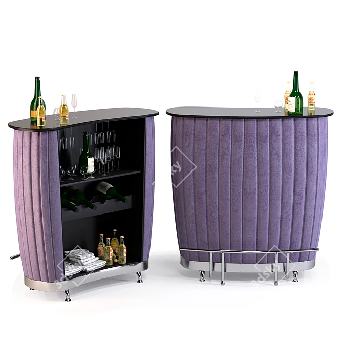 Chrome After Hours Bar 3D model image 1