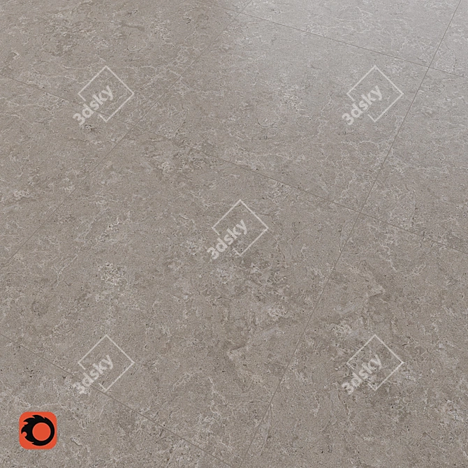 Fjords Stone Tile: Natural Elegance for Floors 3D model image 2