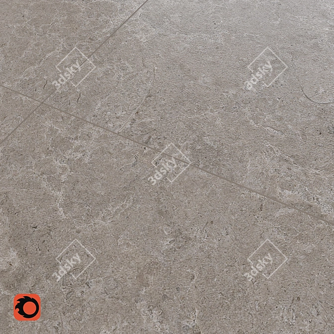 Fjords Stone Tile: Natural Elegance for Floors 3D model image 3