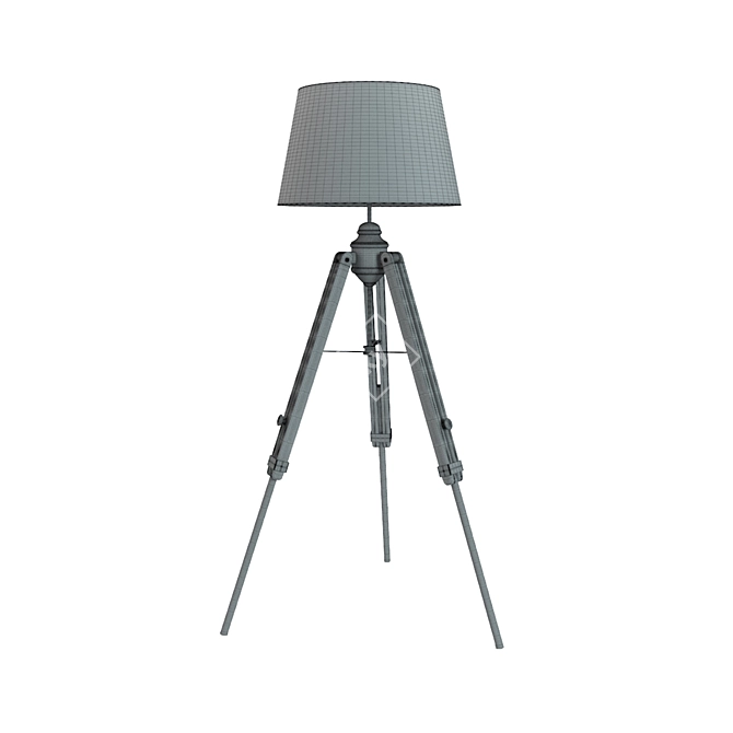 Sleek Floor Lamp: Augustin LEROY MERLIN 3D model image 3