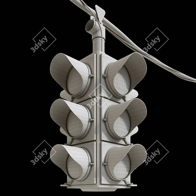 Multifunctional Traffic Light 3D model image 3