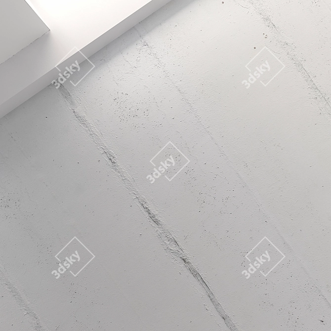 Seamless Concrete Ceiling Texture 3D model image 2