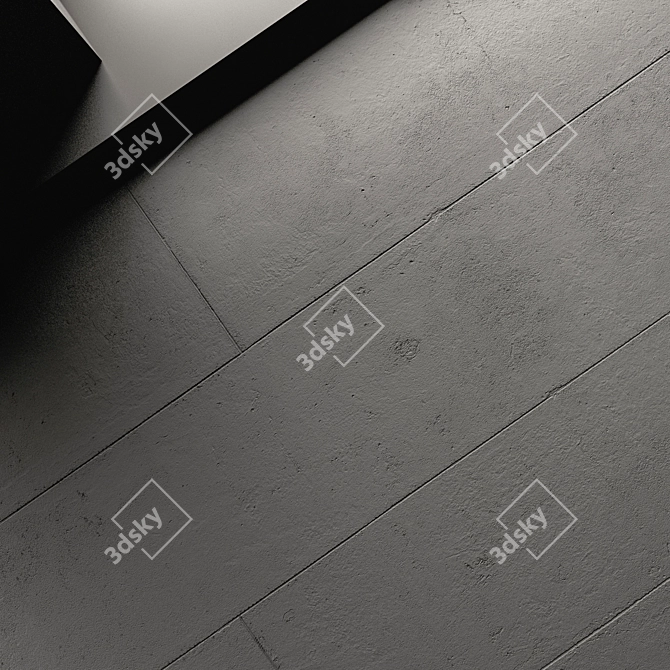 Seamless Concrete Ceiling Texture 3D model image 3