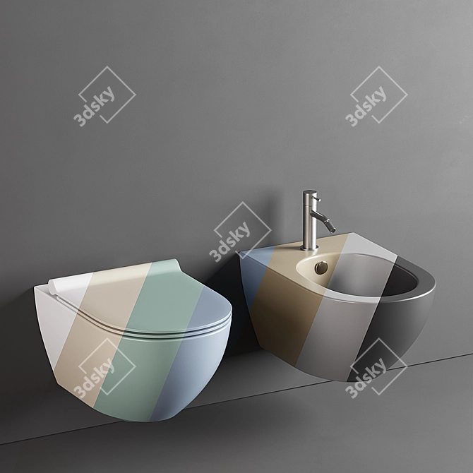 Catalano Colori Collection: Sleek and Stylish Bathroom Fixtures 3D model image 3