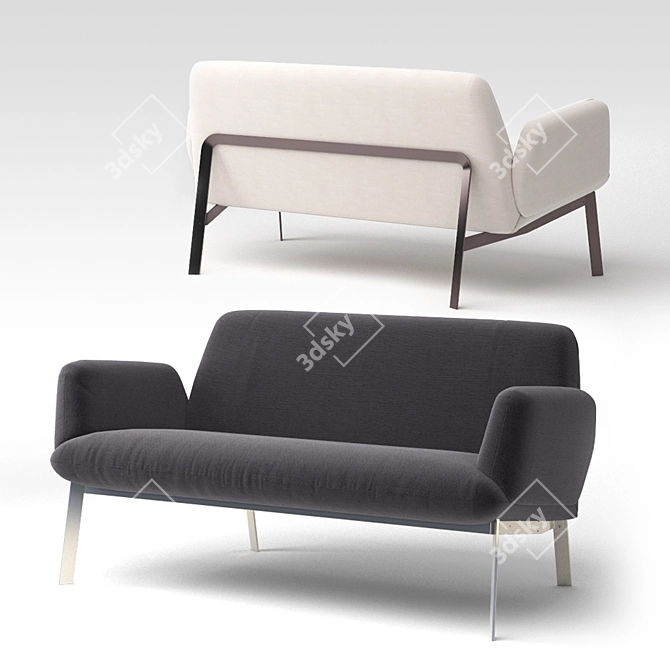 Polished Comfort for Versatile Spaces 3D model image 1