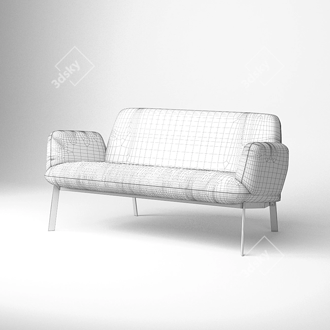 Polished Comfort for Versatile Spaces 3D model image 3