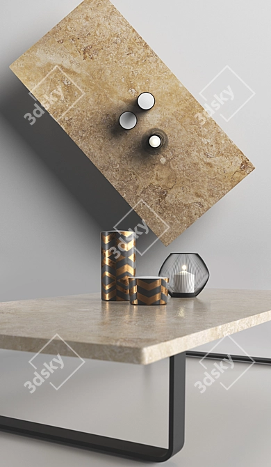 Bitta Collection Center Table - Sophisticated Elegance 3D model image 2