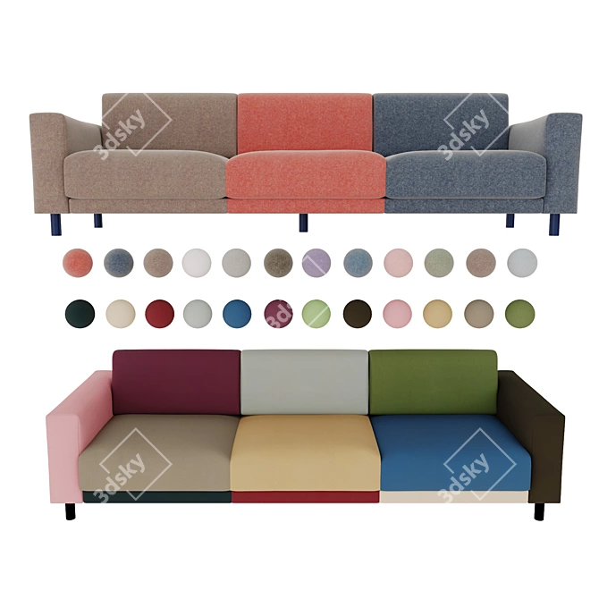 Customizable Sofa Tyme: Style Meets Function 3D model image 2