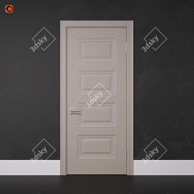Status Interroom Door: 1980x800 Size 3D model image 2
