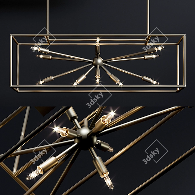 Modern Minimalist Pendant Light 3D model image 1