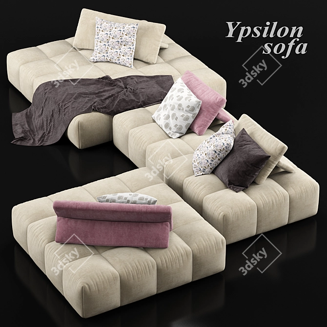 Elevate Your Space: Ypsilon Modular Sofa 3D model image 1