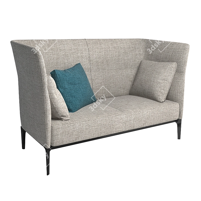 Cadmen High Sofa | Molteni & C | Stylish and Elegant 3D model image 1