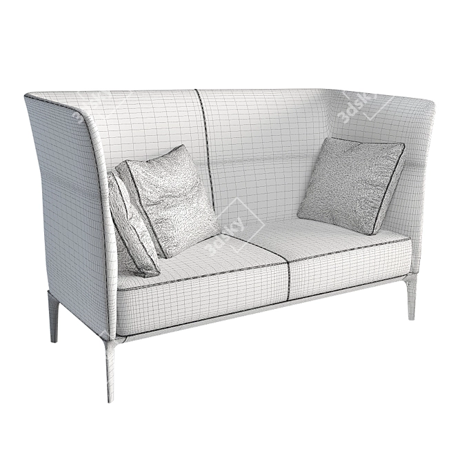 Cadmen High Sofa | Molteni & C | Stylish and Elegant 3D model image 2
