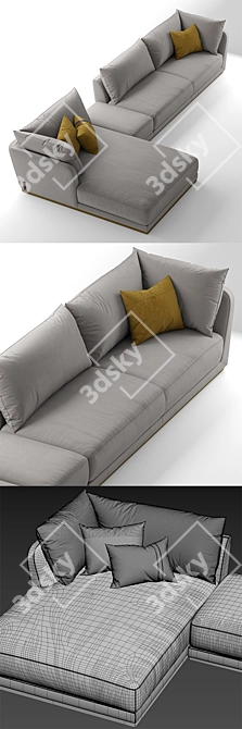 Modern Ulivisalotti Dorian Sofa 3D model image 3