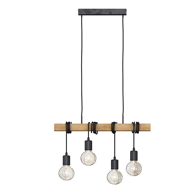 Contemporary Townshend Pendant Light 3D model image 2
