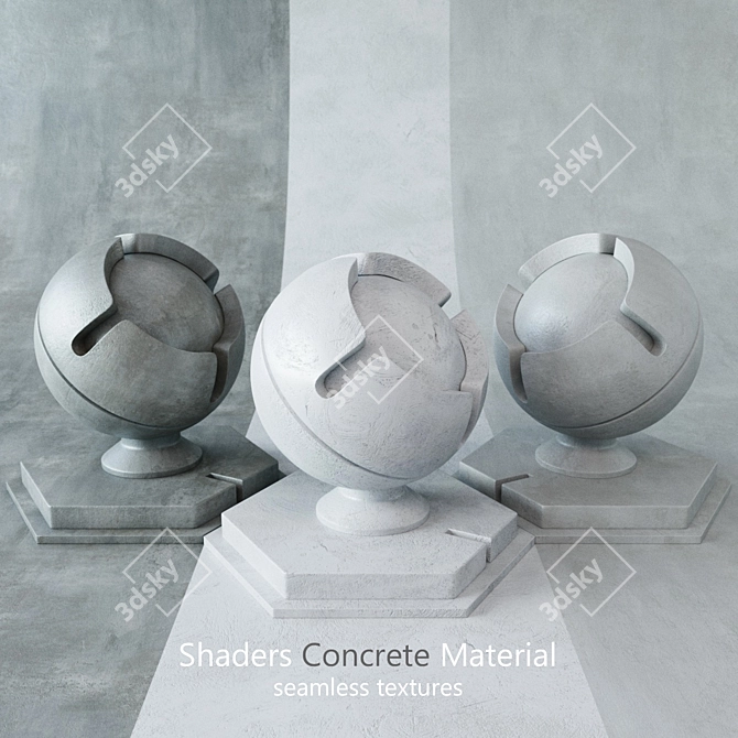 Seamless Concrete Shaders 3D model image 1