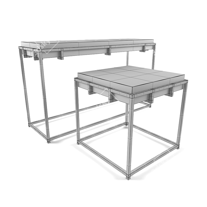 Watkins Console Table: Elegant and Sleek Design 3D model image 3