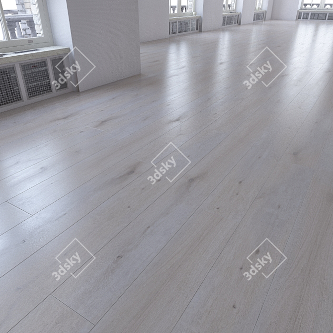 Title: Versatile Woodgrain Laminate Flooring 3D model image 1