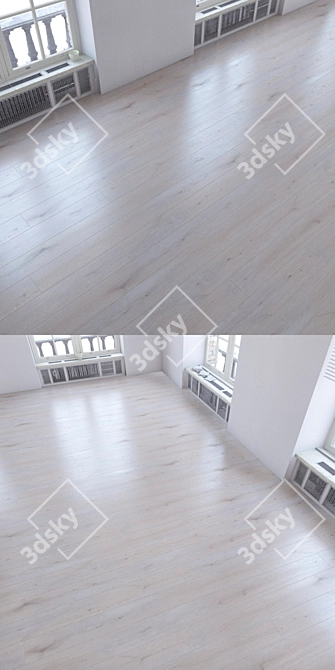 Title: Versatile Woodgrain Laminate Flooring 3D model image 3