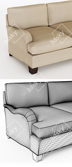 Baker Modular Sofa: Customizable and Classic 3D model image 2