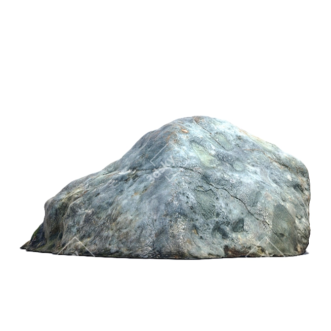 Coastal Gem: High-Res Beach Rock 3D model image 3