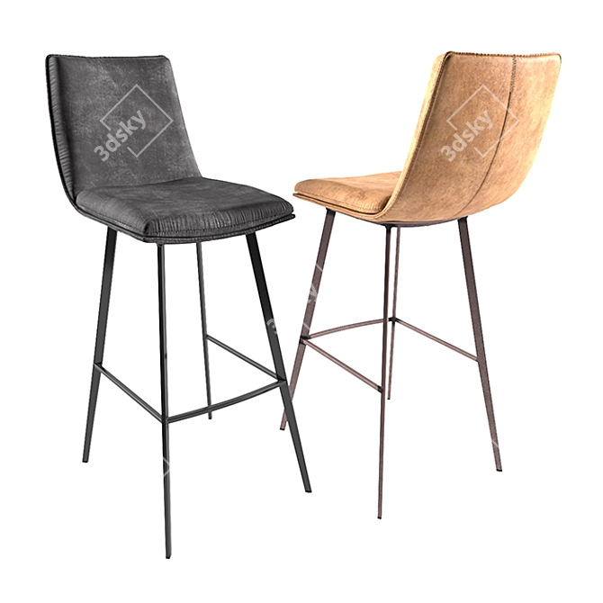 Palmer Gallery Bar Stool - Modern Elegance for Stylish Spaces 3D model image 1