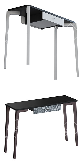 Modern Console Table - Tory Sun 3D model image 2