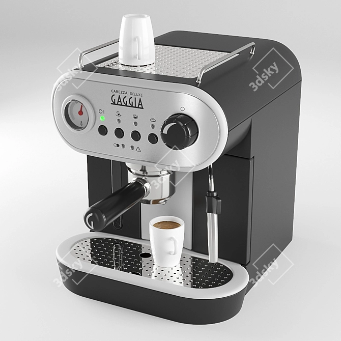 Gaggia DeLuxe Espresso Maker 3D model image 2