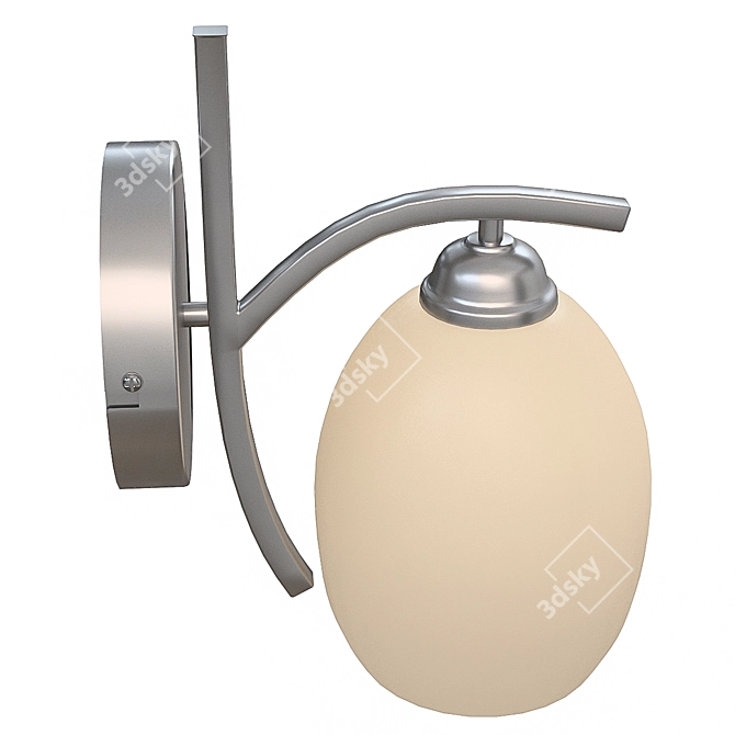 Sleek Globo Till Sconce 3D model image 2