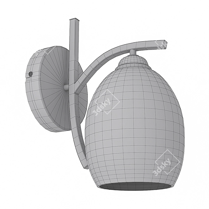 Sleek Globo Till Sconce 3D model image 3