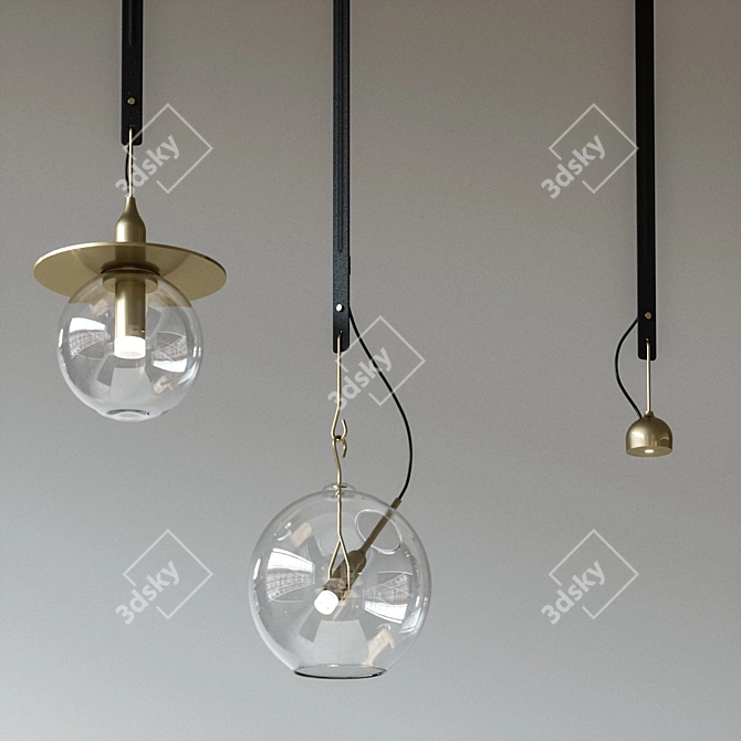 Viabizzuno Sul Sole Va Pendant Light 3D model image 1