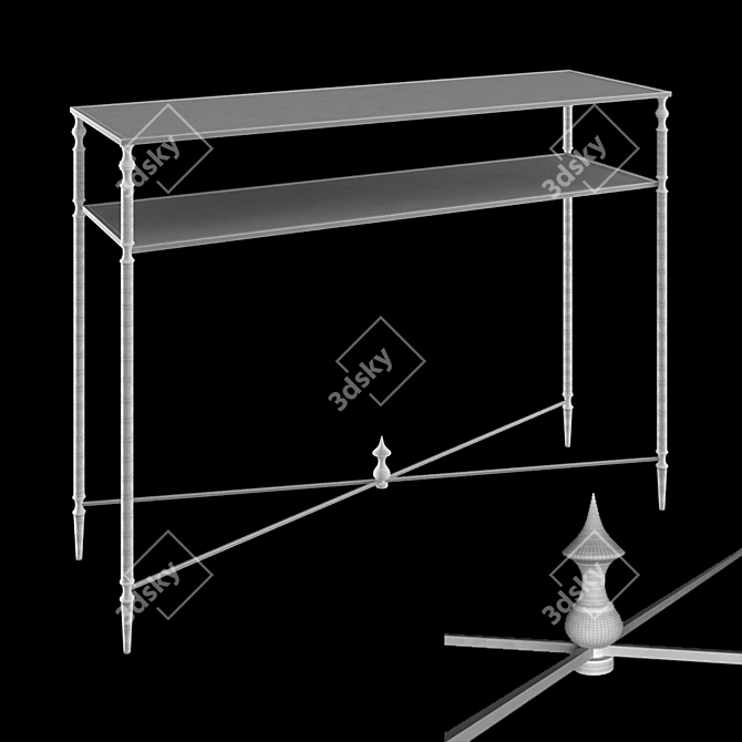 UTTERMOST Matthew Williams Console 3D model image 2