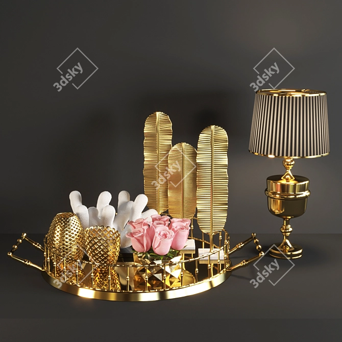 Golden Touch - Luxe Home Decor 3D model image 1