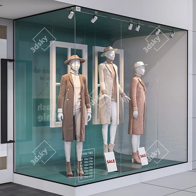 Vray 3.2+ 3DS Max Compatible Mannequin Shop 3D model image 2