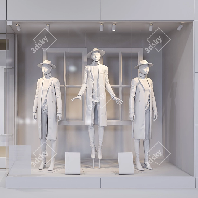 Vray 3.2+ 3DS Max Compatible Mannequin Shop 3D model image 3