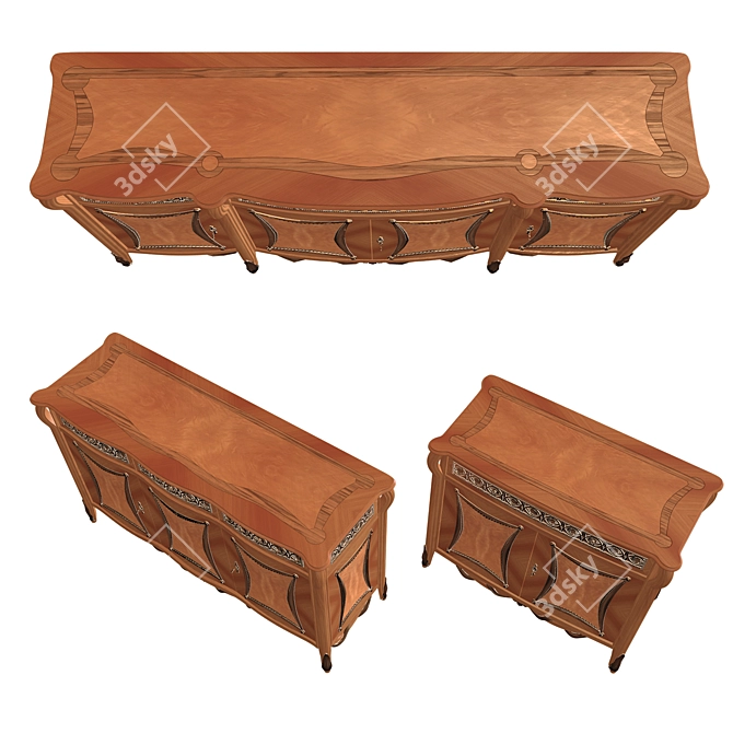 Rampoldi Opera Sideboards: Italian Craftsmanship & Elegance 3D model image 2