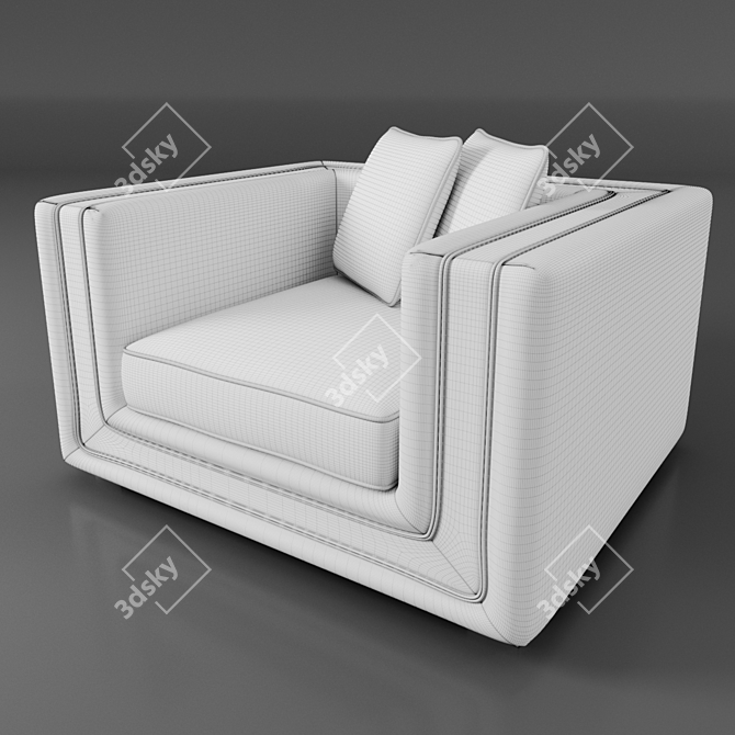 Elegant Menorca Chair - Stylish Comfort 3D model image 2