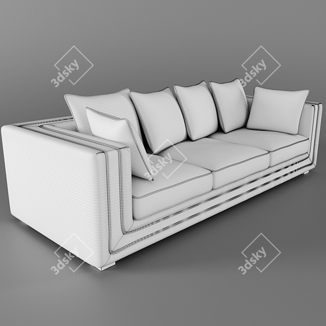 Modern Menorca Sofa - Classy and Comfortable 3D model image 2