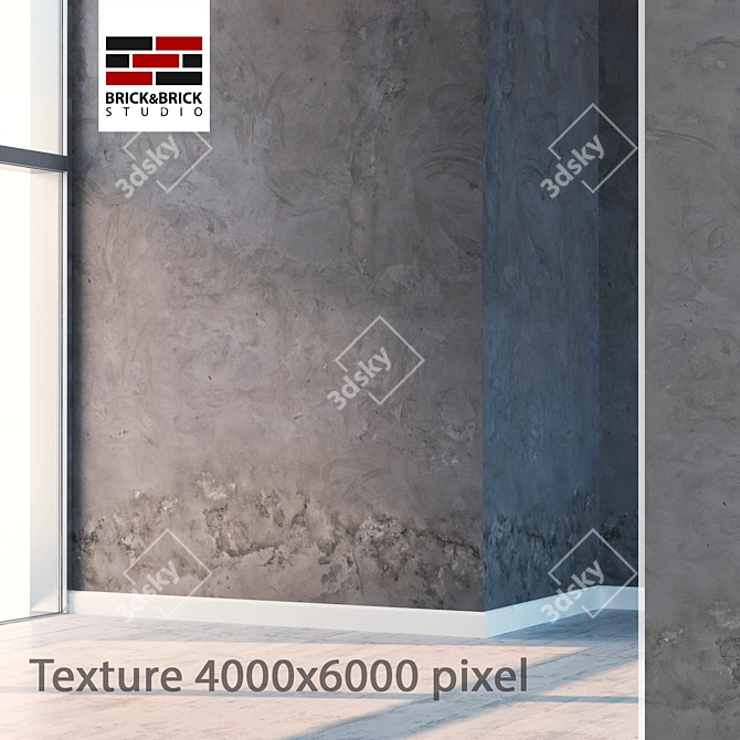 Title: Seamless Stucco Texture Kit 3D model image 1