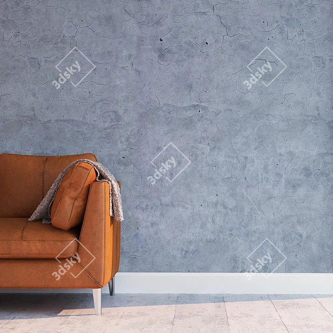 Seamless High Detail Stucco Texture 3D model image 2