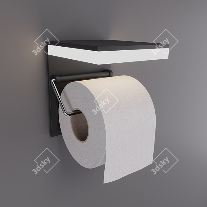 Dusk Dark L-Hop Toilet Holder 3D model image 1