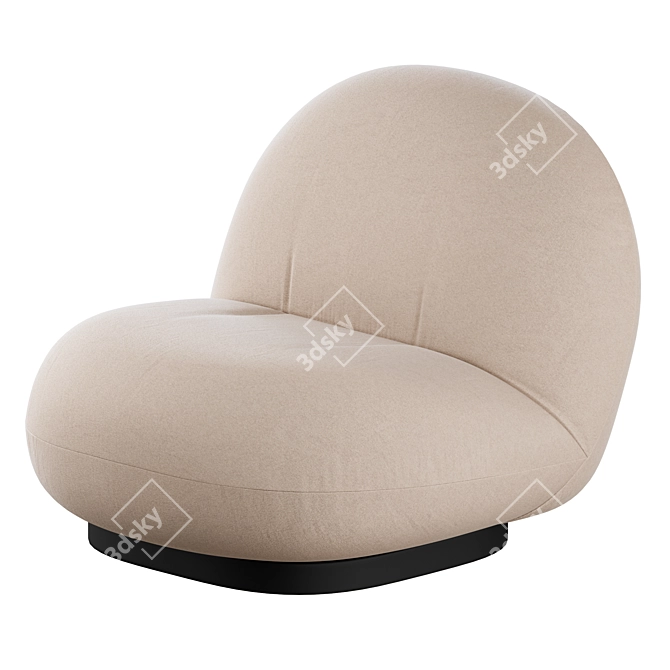 Pacha Lounge Chair: Timeless Comfort 3D model image 1