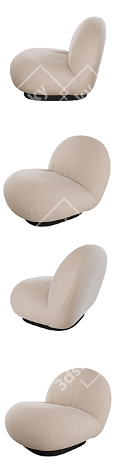 Pacha Lounge Chair: Timeless Comfort 3D model image 2