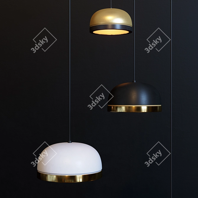 Contemporary Molly Chandelier: LED, 2700k, 1600-2400 Lumens 3D model image 2