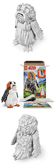 Build and Display LEGO Porg: 75230 3D model image 3