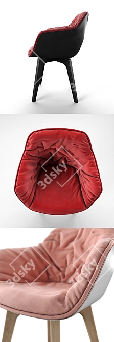Sleek Lap Chair: Modern and Stylish 3D model image 2