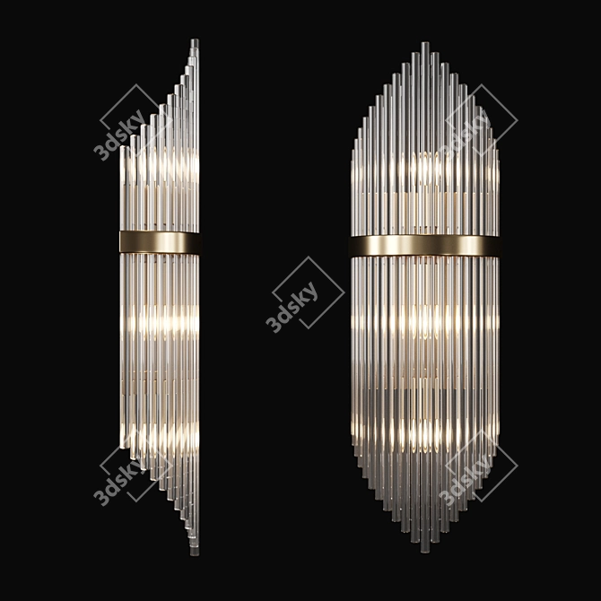 Modern Glass Rod Wall Lamp - CONCERT Lampatron 3D model image 3