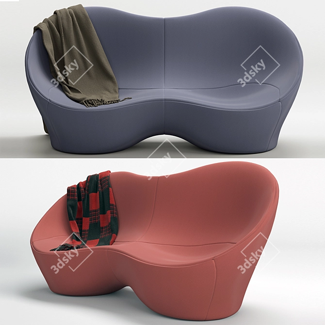  Karim Rashid Organic Sofa 3D model image 1