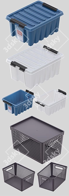 Versatile Storage Solution Set 3D model image 2